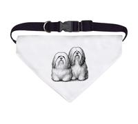 Azeeda Large 'Two Lhasa Apso Dogs' Dog/Cat/Pet Bandana (PD00073798)