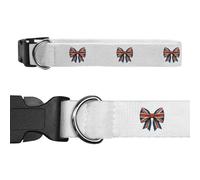 Azeeda Large 'Union Jack Bow' Dog Collar (PR00071246)
