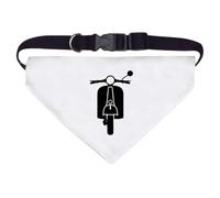Azeeda Large 'Vintage Scooter Moped Silhouette' Dog/Cat/Pet Bandana (PD00086412)