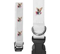 Azeeda Large 'Watercolour Style Chihuahua' Dog Collar (PR00083680)
