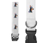 Azeeda Large 'Watercolour Style Doberman' Dog Collar (PR00083672)