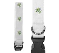Azeeda Large 'Watercolour Style Lisianthus' Dog Collar (PR00083564)