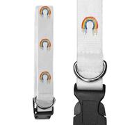 Azeeda Large 'Watercolour Style Rainbow' Dog Collar (PR00084010)