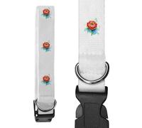 Azeeda Large 'Watercolour Style Ranunculus' Dog Collar (PR00083516)