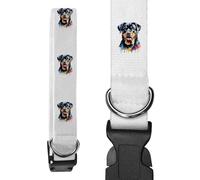 Azeeda Large 'Watercolour Style Rottweiler' Dog Collar (PR00083668)