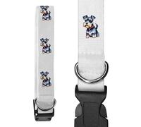 Azeeda Large 'Watercolour Style Schnauzer' Dog Collar (PR00083690)
