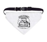 Azeeda Large 'Welcome Home' Dog/Cat/Pet Bandana (PD00071744)