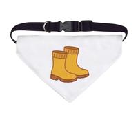 Azeeda Large 'Wellington Boots for a Rainy Day' Dog/Cat/Pet Bandana (PD00070706)