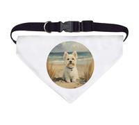 Azeeda Large 'Westie Dog on Beach' Dog/Cat/Pet Bandana (PD00081888)