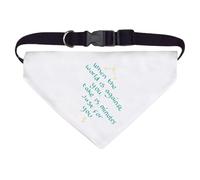 Azeeda Large 'When The World Is Against You' Dog/Cat/Pet Bandana (PD00072122)