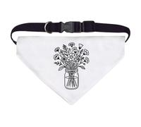 Azeeda Large 'Wildflower Bouquet' Dog/Cat/Pet Bandana (PD00078596)