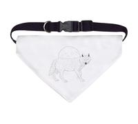 Azeeda Large 'Wolf & Full Moon' Dog/Cat/Pet Bandana (PD00070888)