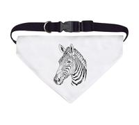 Azeeda Large 'Zebra Portrait' Dog/Cat/Pet Bandana (PD00067660)