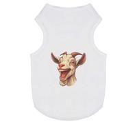 Azeeda 'Laughing Billy Goat' Pet Dog/Cat T-Shirt, L (PT00137967)