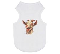 Azeeda 'Laughing Billy Goat' Pet Dog/Cat T-Shirt, M (PT00137966)