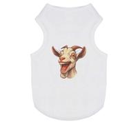 Azeeda 'Laughing Billy Goat' Pet Dog/Cat T-Shirt, S (PT00137965)