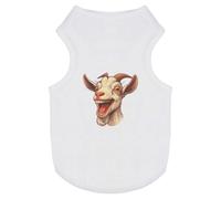 Azeeda 'Laughing Billy Goat' Pet Dog/Cat T-Shirt, XS (PT00137964)