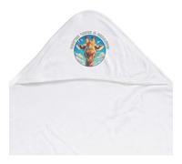 Azeeda 'Laughing Giraffe' Baby Hooded Towel (HT00038093)