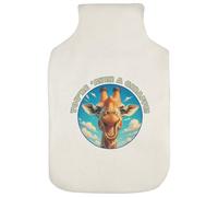 Azeeda 'Laughing Giraffe' Hot Water Bottle Cover (HW00044644)