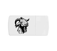 Azeeda 'Laughing Goat' Pill Box with Tablet Splitter (PI00041787)