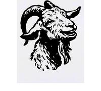 Azeeda 'Laughing Goat' Temporary Tattoo - Water Resistant, Skin-Safe, Non-Toxic Transfer (TO00099203)