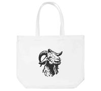 Azeeda 'Laughing Goat' Tote Shopping Bag For Life (BG00089987)