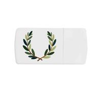 Azeeda 'Laurel Wreath' Pill Box with Tablet Splitter (PI00042540)