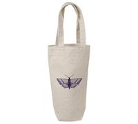 Azeeda 'Lavender Moth' Cotton Wine Bottle Gift/Travel Bag (BL00050977)
