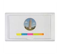 Azeeda 'Leaning Tower of Pisa' Sticky Note Ruler Pad (ST00050430)