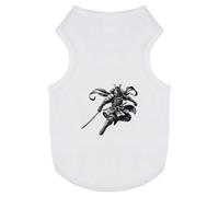Azeeda 'Leaping Samurai Warrior' Pet Dog/Cat T-Shirt, L (PT00189763)