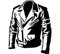 Azeeda 'Leather Jacket' Reusable Stencil - Durable Decorative Template for Painting and Spraying on Walls, Tiles, Wood, Fabric & Craft Projects - XXL (A2) (WS00074458)