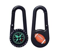 Azeeda 'Leather Rugby Ball' Compass Keyring (KC00025167)