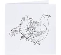 Azeeda 'Lek Black Grouse' Blank Greeting Card (GC00063229)