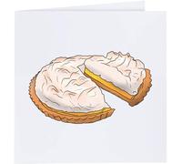 Azeeda 'Lemon Meringue Pie' Greeting Card - Square (GC00049953)
