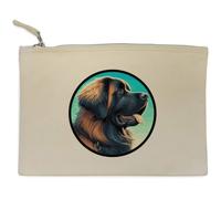 Azeeda 'Leonberger Dog Portrait' Canvas Clutch Bag/Accessory Case (CL00047706)