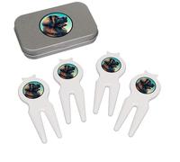 Azeeda 'Leonberger Dog Portrait' Golf Divot Tool/Repair Fork Gift Set (GO00071933)