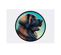 Azeeda 'Leonberger Dog Portrait' Temporary Tattoo - Water Resistant, Skin-Safe, Non-Toxic Transfer (TO00091893)