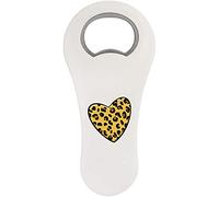 Azeeda 'Leopard Print Heart' Magnetic Bottle Opener (BO00060386)