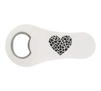 Azeeda 'Leopard Print Heart' Magnetic Bottle Opener (BO00088105)