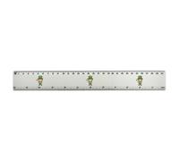 Azeeda 'Leprechaun with Clover' 30cm (12 Inch) White Plastic Ruler (RL00109610)