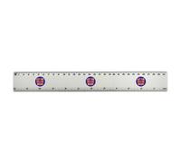 Azeeda 'Let The Chaos Begin!' 30cm (12 Inch) White Plastic Ruler (RL00101816)