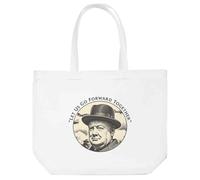 Azeeda 'Let Us Go Forward- Churchill' Tote Shopping Bag For Life (BG00091042)
