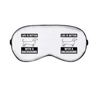 Azeeda 'Life is Better with a Dachshund' Sleep/Travel Eye Mask (EY00031594)