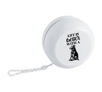 Azeeda 'Life is Better With A Dog Text' Retro Style Yo-Yo (YY00052634)