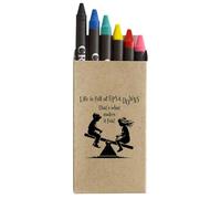 Azeeda 'Life's Full Of Ups & Downs' Coloured Crayon Set (CY00037996)