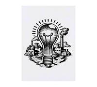 Azeeda 'Lightbulb Factory' Temporary Tattoo - A6 (TO00107443)