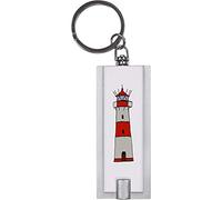 Azeeda 'Lighthouse' LED Torch Keyring - Compact Pocket Flashlight with Keychain - Handy Mini Light for Bags and Keys (KT00016723)