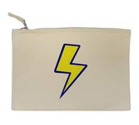 Azeeda 'Lightning Bolt' Canvas Clutch Bag/Accessory Case (CL00050679)