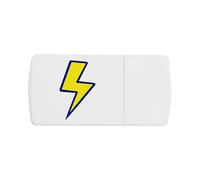 Azeeda 'Lightning Bolt' Pill Box with Tablet Splitter (PI00041084)