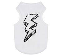 Azeeda 'Lightning Bolt Sketch' Pet Dog/Cat T-Shirt, M (PT00176874)